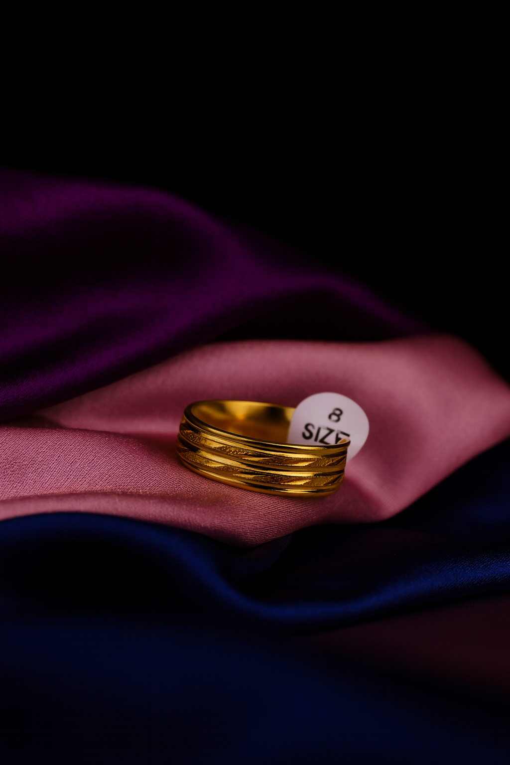 Textured Gold Band Ring