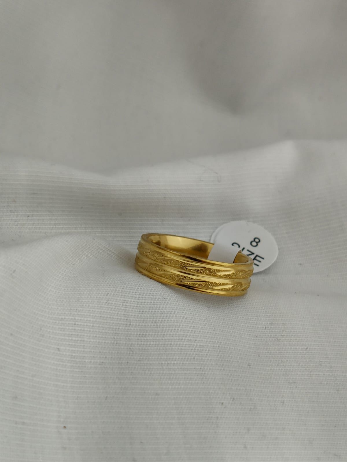 Textured Gold Band Ring